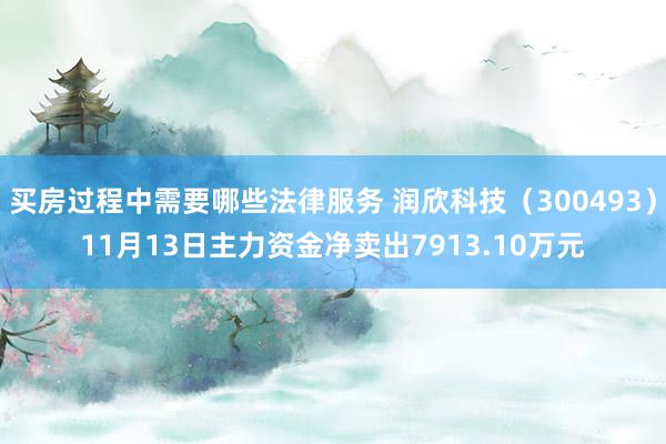 买房过程中需要哪些法律服务 润欣科技（300493）11月13日主力资金净卖出7913.10万元